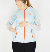 Womens Jack Wolfskin Namib 5006121 Semitransparent Blue Zip Up Asian Fit Jacket